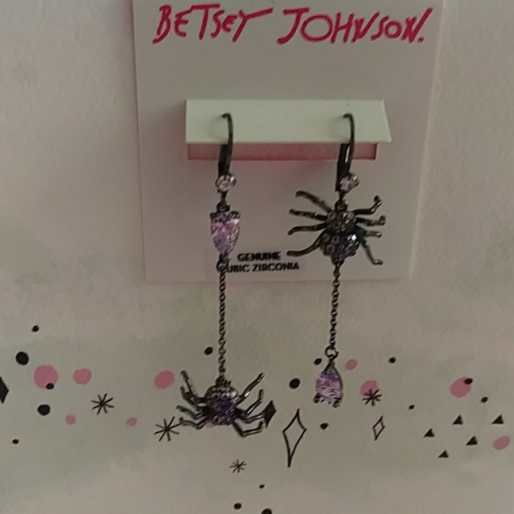 Betsey Johnson Spider earrings